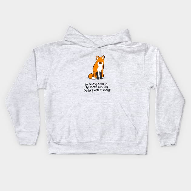 Grumpy Fox Kids Hoodie by grumpyanimals